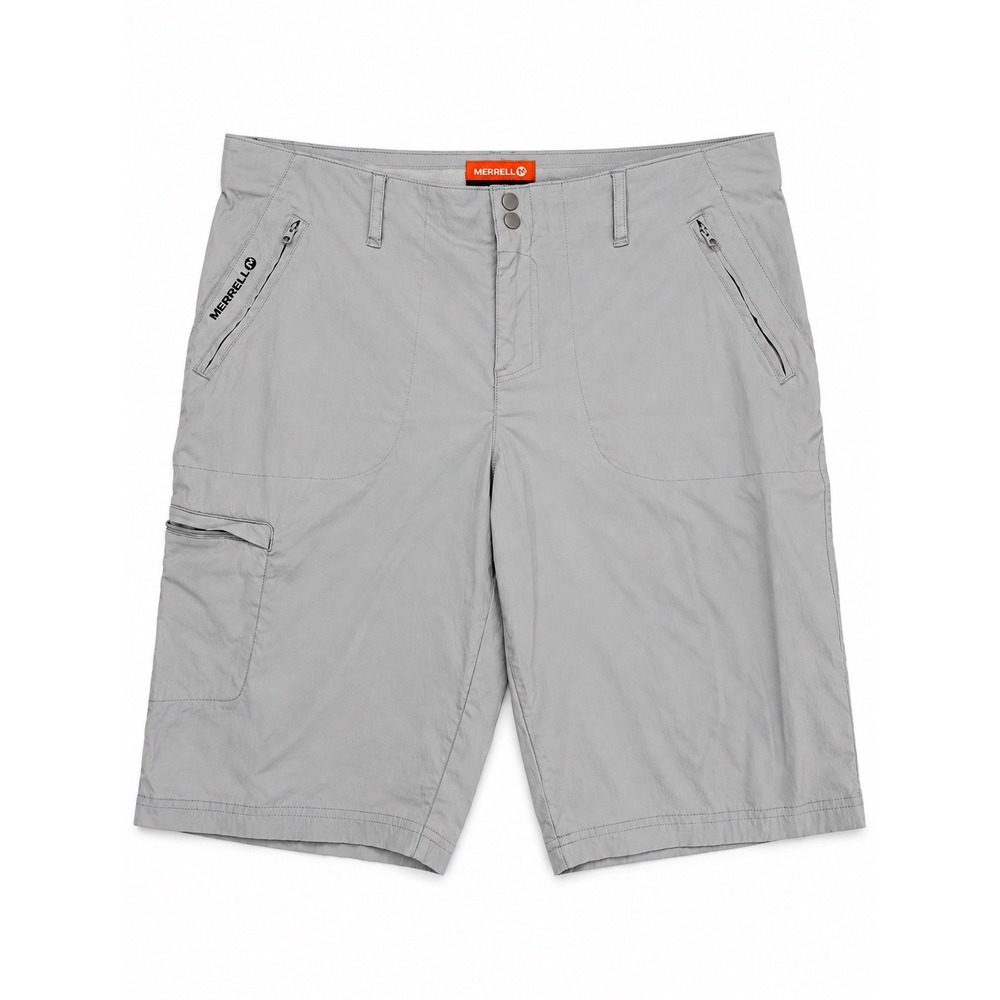 Merrell Womens Gray SelectWick Hiking Cargo Shorts Size 16 Nylon Spandex Stretch